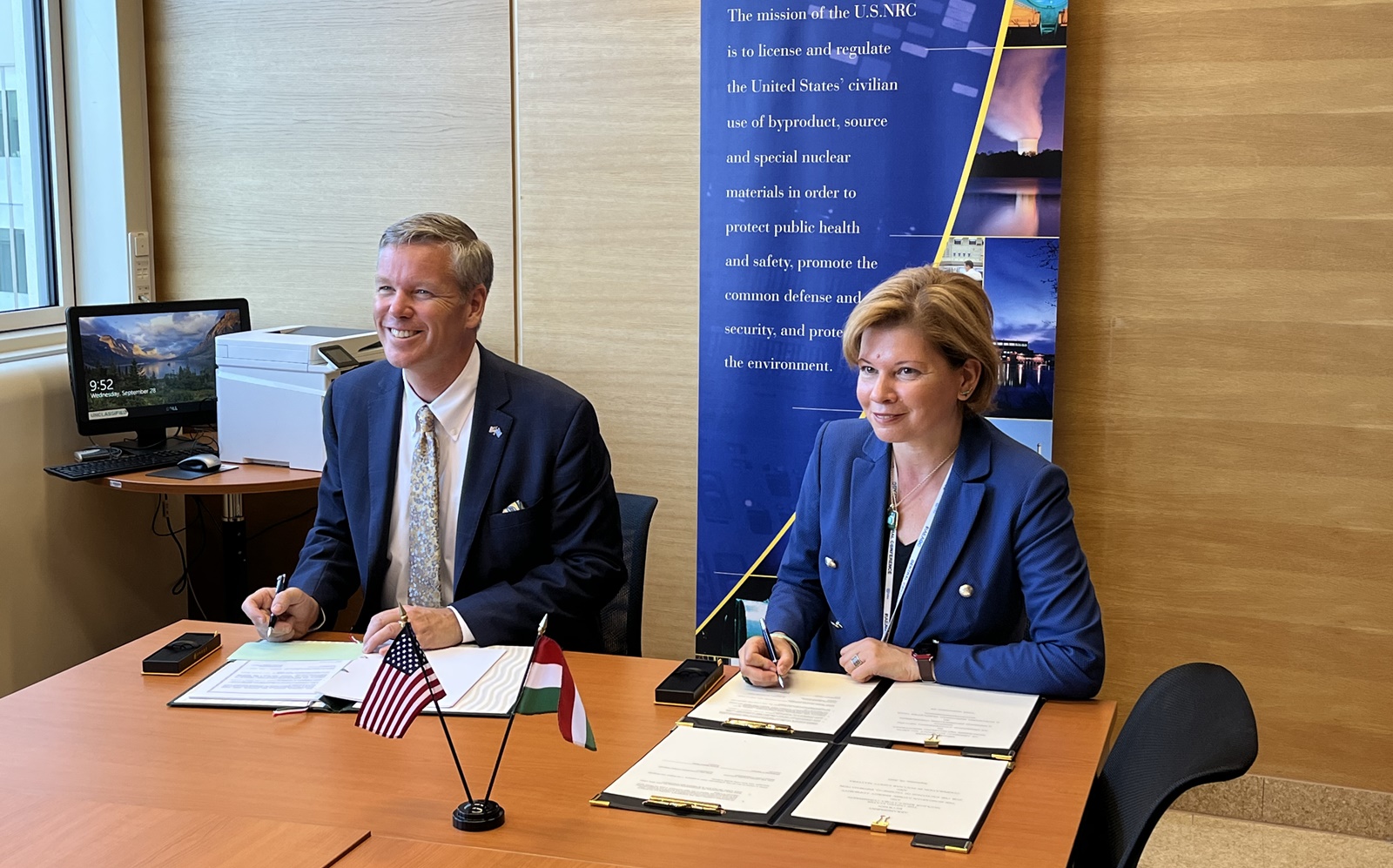 US NRC - OAH együttműködési megállapodás aláírása