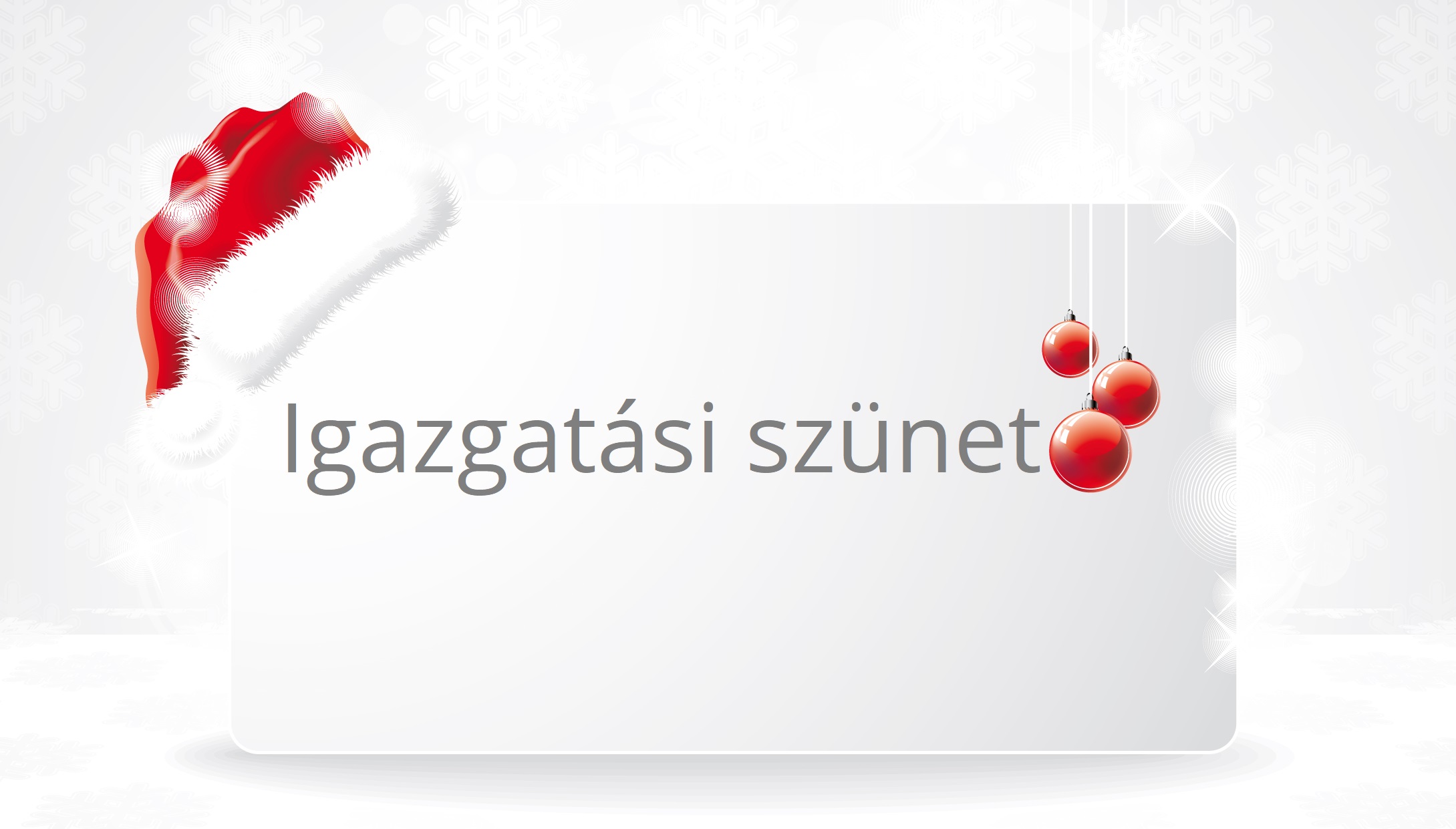 Igazgatási szünet