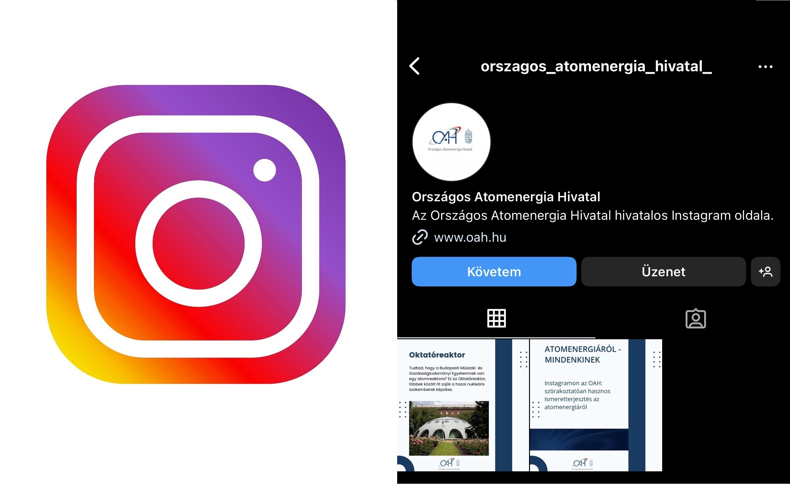Instagramon az OAH